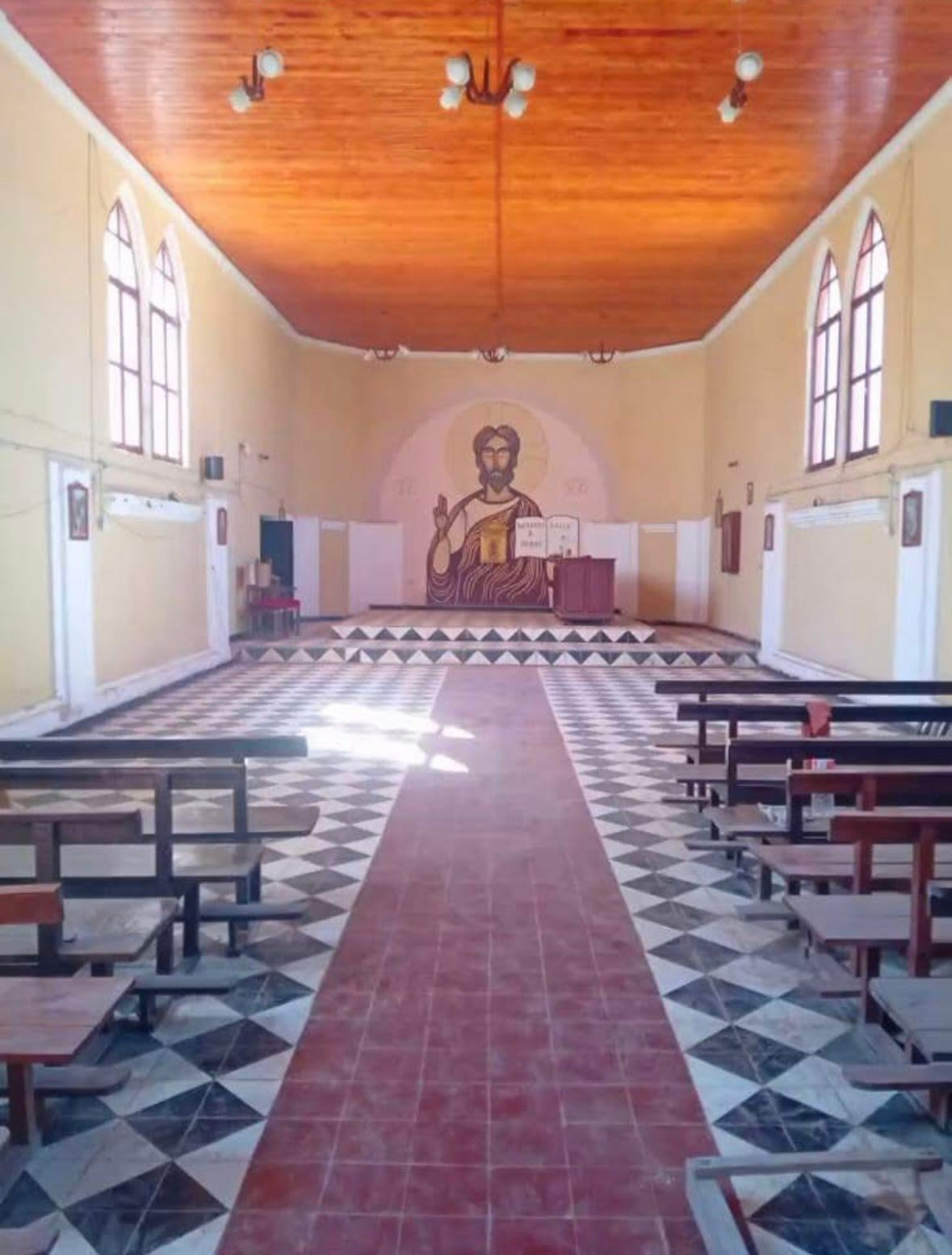 Interior de la iglesia del Señor y la Virgen del Milagro